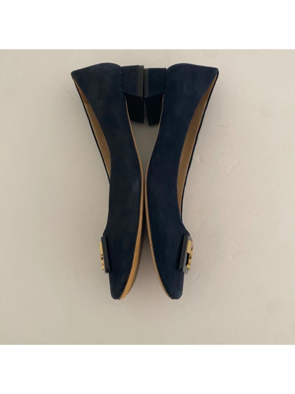 Tory Burch Gigi Heels Pumps Shoes Blue - Picture 4 of 7